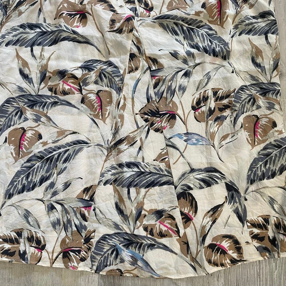 Madewell 100% silk spaghetti strap floral top size medium - Picture 8 of 9
